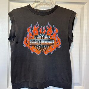 Vintage Harley-Davidson Grey Muscle Tee